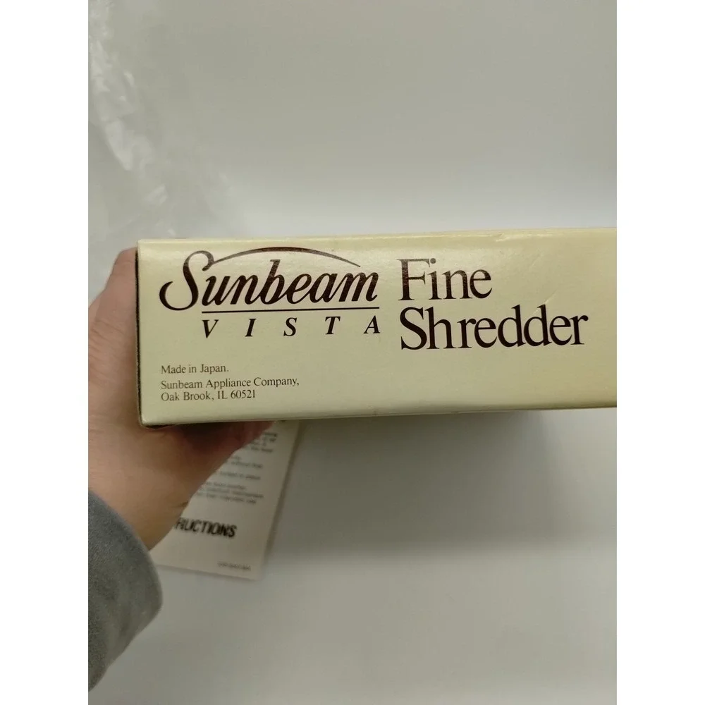SUNBEAM VISTA FOOD PROCESSOR 84071  FINE SHREDDER BLADE NEW IN BOX 94920